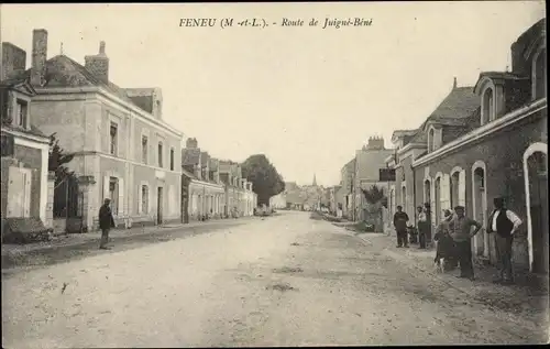 Ak Féneu Maine et Loire, Route de Juigné Béné