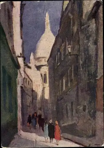 Künstler Ak Sokolov, Rue Montmartre, Paris