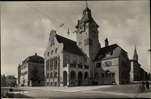 Ak Simbach am Inn Niederbayern, Rathaus