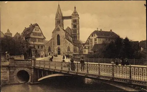 Ak Esslingen am Neckar, Stadtkirche