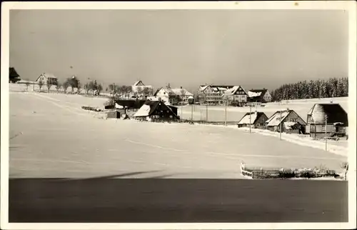 Ak Eisenbach im Schwarzwald, Gesamtansicht im Winter