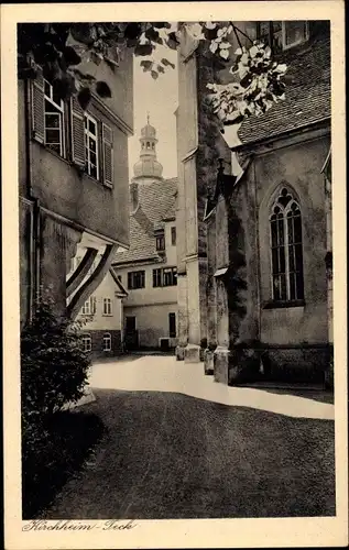 Ak Kirchheim unter Teck Baden Württemberg, Kirche, Gasse