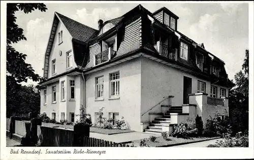 Ak Bad Nenndorf an der Weser, Sanatorium Riebe-Niemeyer