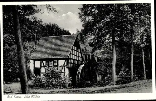 Ak Bad Essen in Niedersachsen, Blick auf die Alte Wassermühle