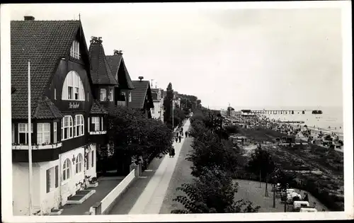 Foto Ak Ostseebad Bansin Heringsdorf auf Usedom, Villen am Strande