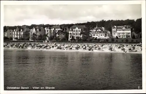 Ak Ostseebad Bansin Heringsdorf auf Usedom, Villen am Strande