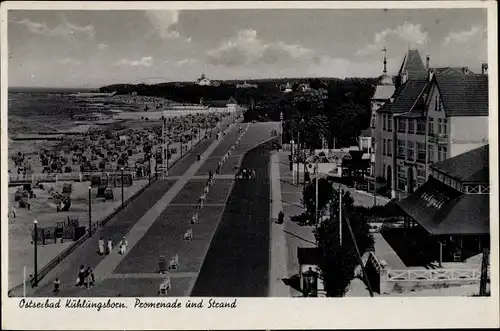 Ak Ostseebad Kühlungsborn, Promenade und Strand