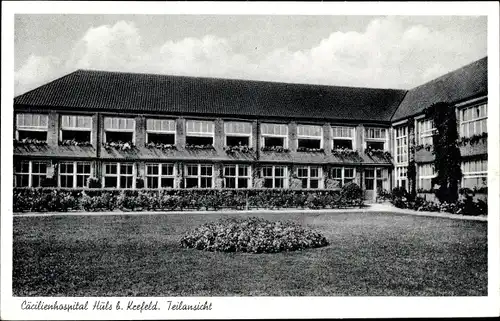 Ak Hüls Krefeld am Niederrhein, Cäcilienhospital, Teilansicht