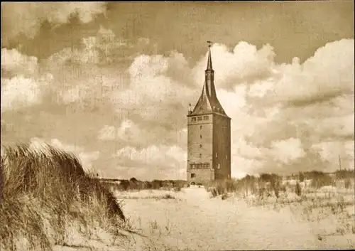 Ak Nordseebad Wangerooge in Ostfriesland, Westturm, Jugendherberge