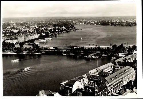 Ak Hamburg Mitte Altstadt, Binnen- und Außenalster