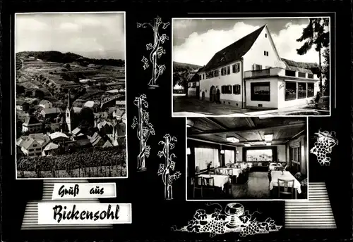 Ak Bickensohl Vogtsburg im Kaiserstuhl, Winzerhaus Rebstock, Ort