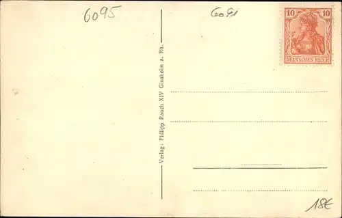 Ak Ginsheim Gustavsburg am Rhein, Kriegerdenkmal, Ludwigstraße, Schule, Totalansicht