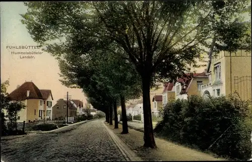 Ak Hamburg Nord Fuhlsbüttel, Hummelsbütteler Landstraße, Häuser