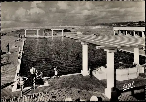 Ak Biarritz Pyrénées Atlantiques, La Piscine de la Chambre d'Amour