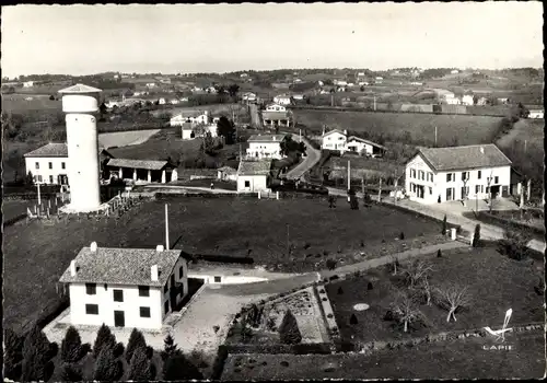 Ak Arbonne Pyrénées Atlantiques, Quartier Diharcenia, Luftbild