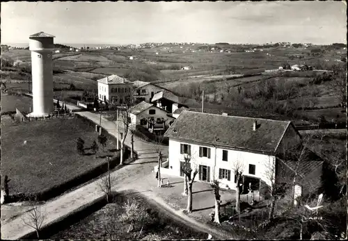 Ak Arbonne Pyrénées Atlantiques, Quartier Diharcenia, Luftbild
