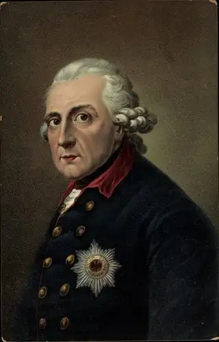 Künstler Ak Graff, A., König Friedrich II. von Preußen, Friedrich der Große, Portrait