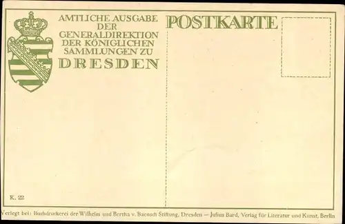 Künstler Ak Graff, Anton, Kreidezeichnung, Portrait eines Mannes