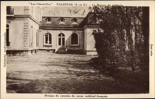 Ak Valenton Val de Marne, Maison de Retraite du Corps Médical, Vue du Chateau des Charmilles