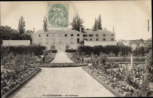 Ak Villecresnes Val-de-Marne, Le Chateau