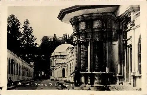 Ak Konstantinopel Istanbul Türkei, Fontaine Turbe a Eyoub