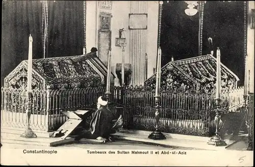 Ak Konstantinopel Istanbul Türkei, Tombeaux des Sultan Mahmout II et Abd-ul-Aziz