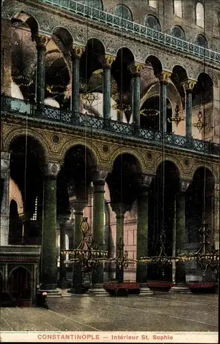 Ak Konstantinopel Istanbul Türkei, Interieur St. Sophie, Hagia Sophia