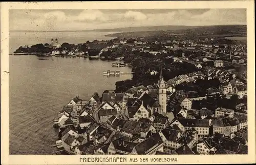 Ak Friedrichshafen am Bodensee, Vogelschau