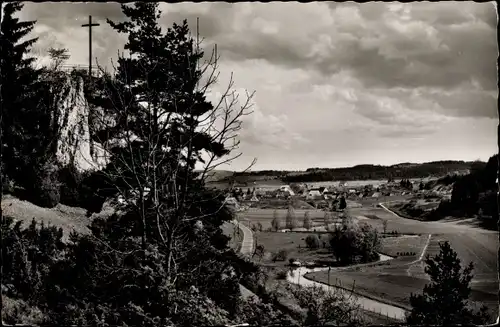 Ak Gammertingen in Württemberg, Panorama mit Wendelstein, Laucherttal