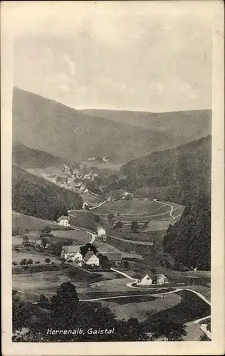 Ak Bad Herrenalb im Schwarzwald, Panorama vom Gaistal