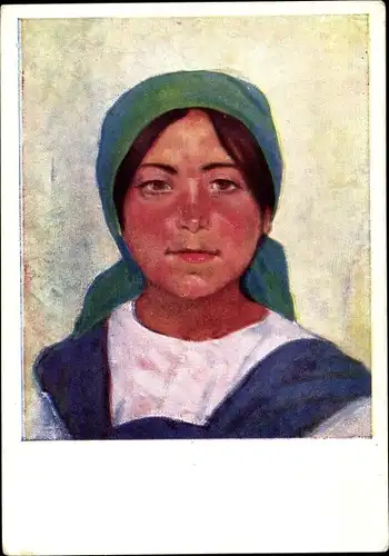 Künstler Ak Kuznetsov, Krimtatarische Frau, Sozialistischer Realismus, UdSSR