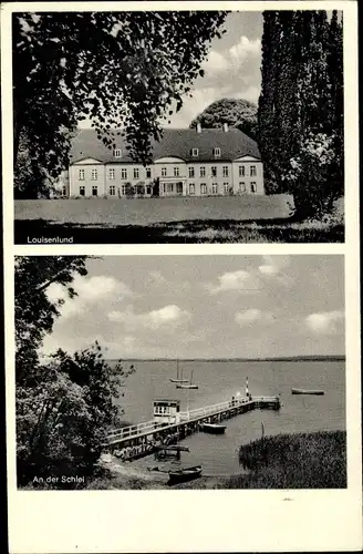 Ak Güby in Schleswig Holstein, Schloss Louisenlund, Schlei