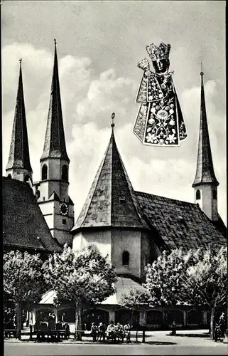 Ak Altötting in Oberbayern, Gnadenkapelle, Stiftskirche