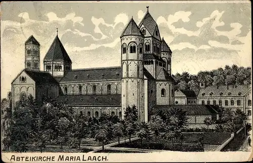 Ak Glees Eifel, Abtei Maria Laach