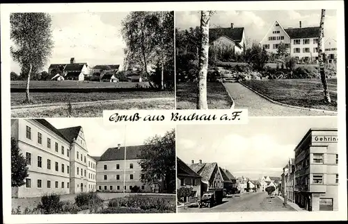 Ak Bad Buchau am Federsee Oberschwaben, Ort, Panorama, Straße