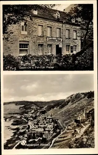 Ak Hatzenport an der Mosel, Gasthof Pieser, Gesamtansicht