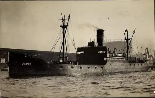 Foto Ak Frachtschiff Japix, Continent Reederei Ag Hamburg