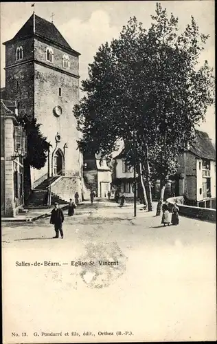 Ak Salies de Béarn Pyrénées Atlantiques, Eglise Saint Vincent