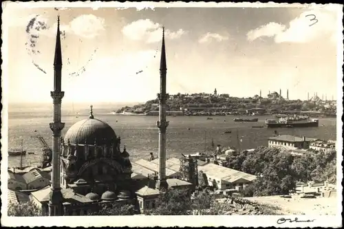Foto Konstantinopel Istanbul Türkei, Blick auf die Stadt