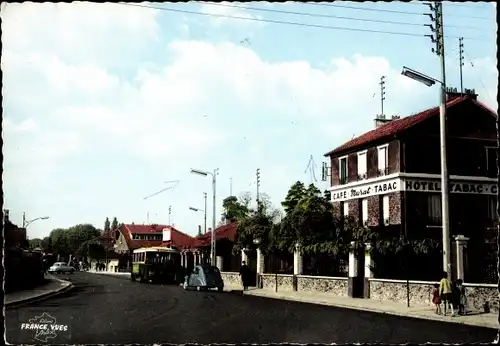 Ak Bry sur Marne Val de Marne, Boulevard Gallieni, Hotel, Cafe