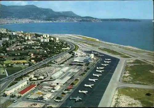 Ak Nice Nizza Alpes Maritimes, Aeroport, Flughafen