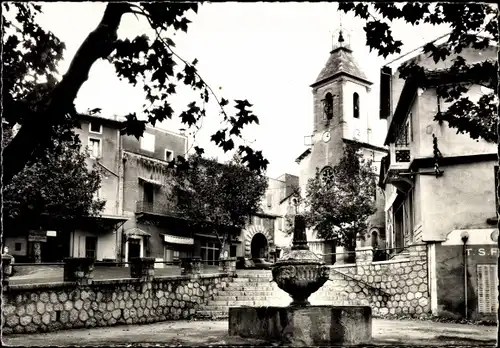 Ak Beaumes de Venise Vaucluse, La Place