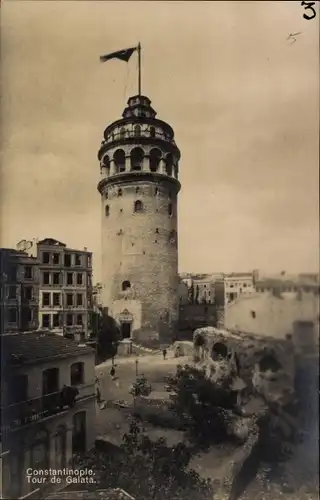 Ak Konstantinopel Istanbul Türkei, Tour de Galata