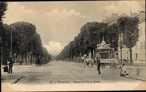 Ak Versailles Yvelines, Boulevard de la Reine