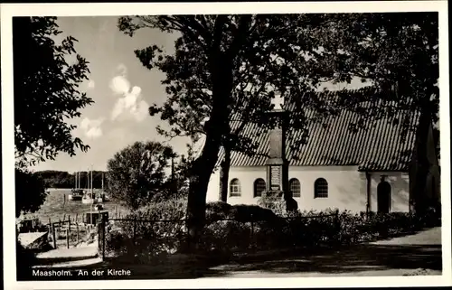 Ak Maasholm an der Schlei, Kirche