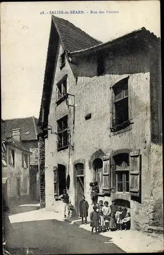 Ak Salies de Béarn Pyrénées Atlantiques, Rue des Voisins