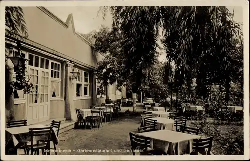 Ak Meerbusch am Niederrhein, Gartenrestaurant