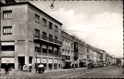 Ak Wesel am Niederrhein, Hohe Straße