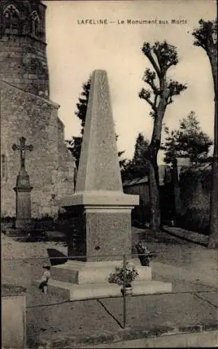 Ak Laféline Allier, Le Monument aux Morts