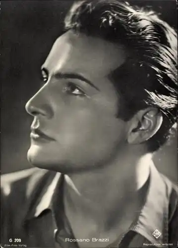 Ak Schauspieler Rossano Brazzi, Portrait